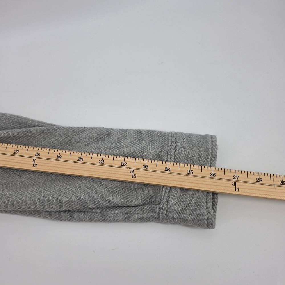 Outerknown Blanket Shirt Mens XL Gray Organic Cotton Heavy Twill Button Down - Picture 9 of 11